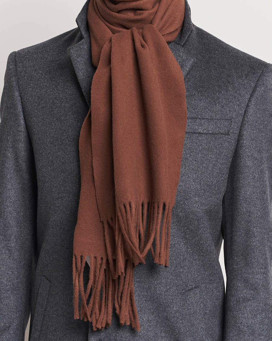 Homme | Tiger of Sweden Sylan Wool Scarf Golden Copper | Tiger of Sweden | Sylan Wool Scarf Golden Copper