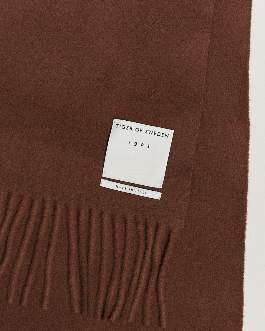 Homme | Tiger of Sweden Sylan Wool Scarf Golden Copper | Tiger of Sweden | Sylan Wool Scarf Golden Copper