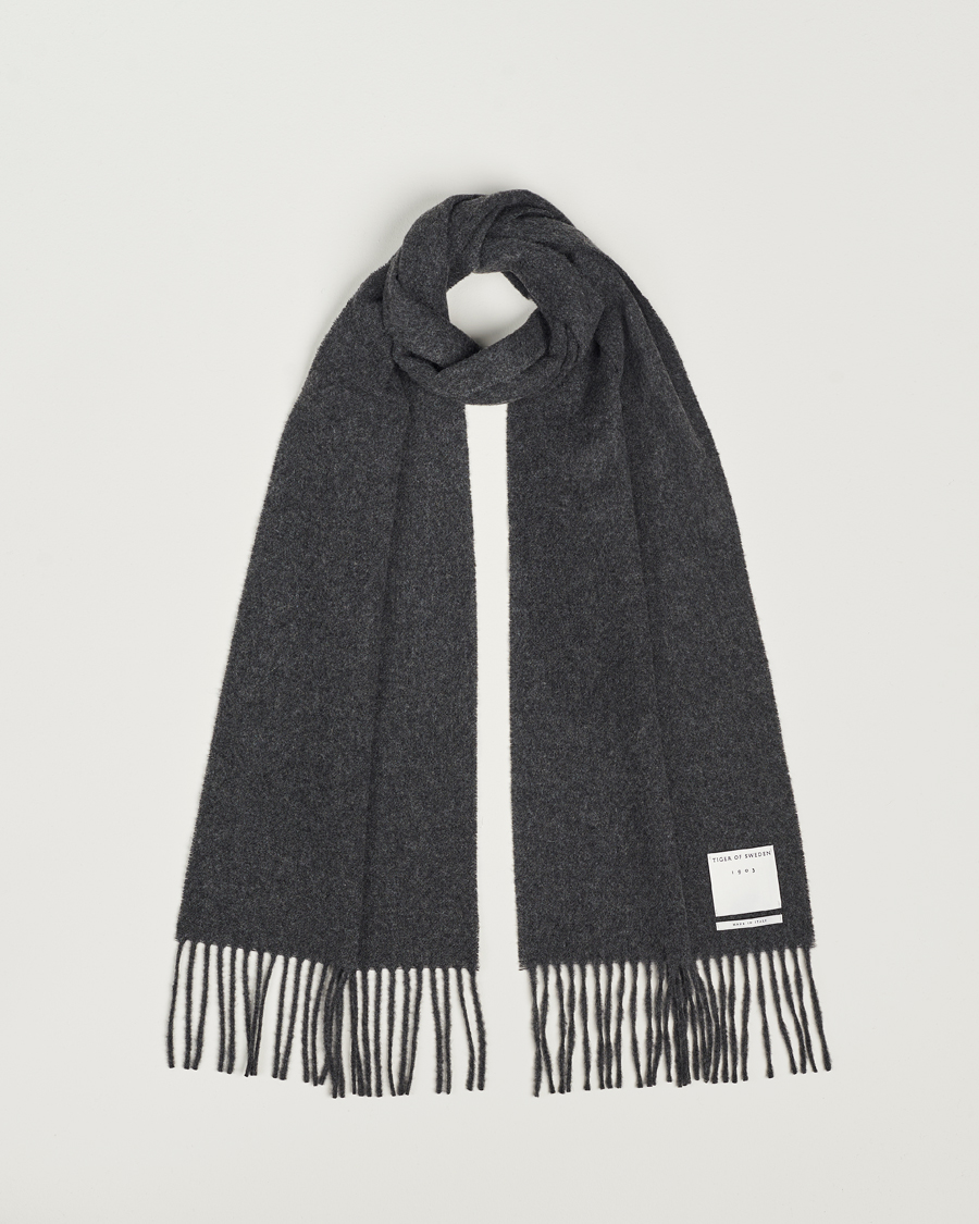 Homme | Tiger of Sweden Sylan Wool Scarf Grey Melange | Tiger of Sweden | Sylan Wool Scarf Grey Melange