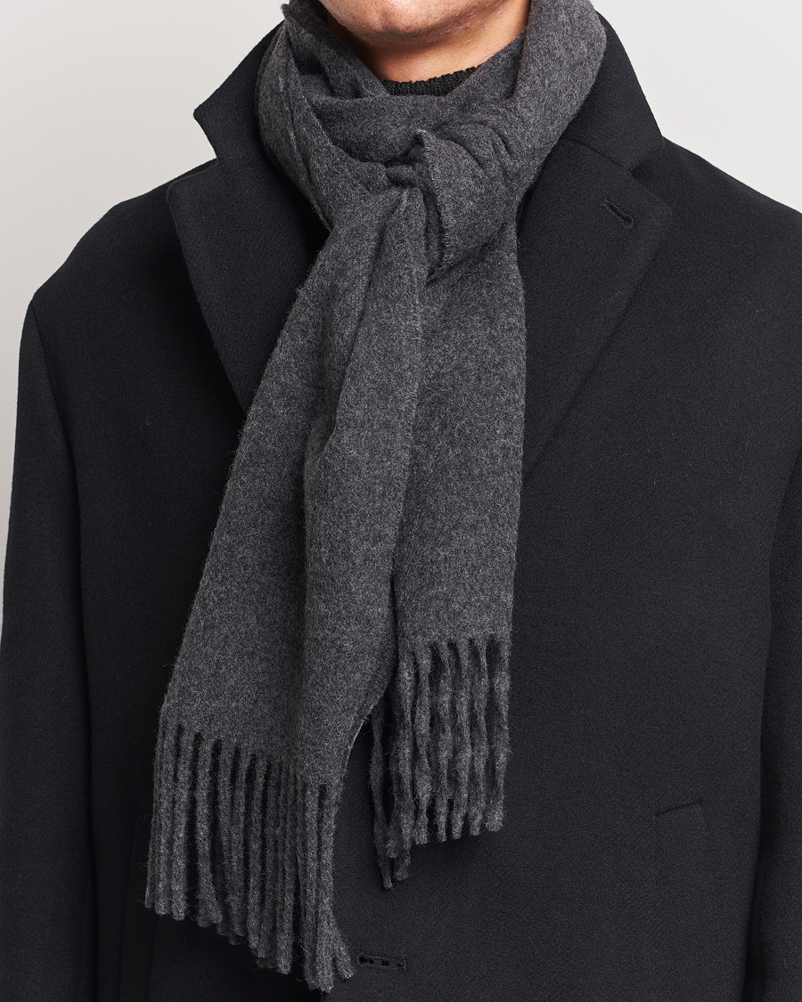 Homme | Tiger of Sweden Sylan Wool Scarf Grey Melange | Tiger of Sweden | Sylan Wool Scarf Grey Melange