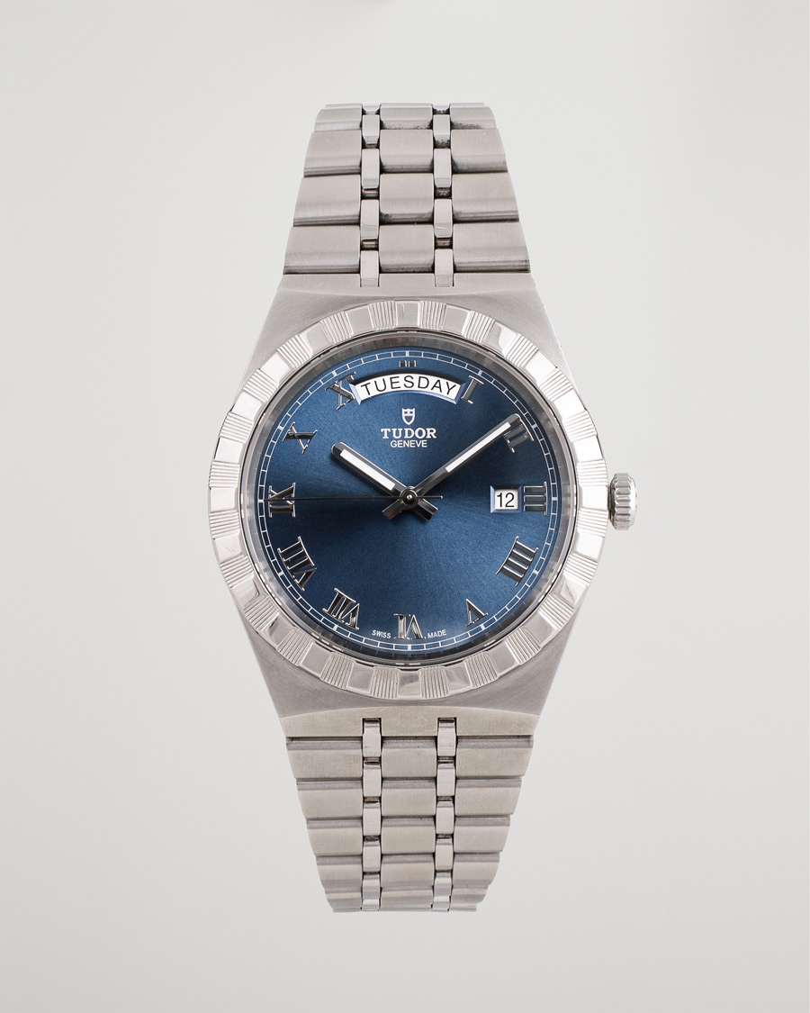 Homme | Pre-Owned & Vintage Watches | Tudor Pre-Owned | Royal Date Day 28600-91060 Steel Blue