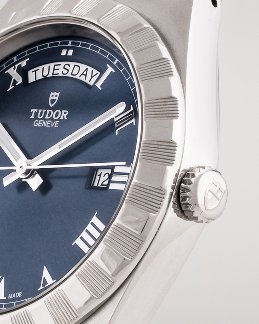 Homme | Pre-Owned & Vintage Watches | Tudor Pre-Owned | Royal Date Day 28600-91060 Steel Blue