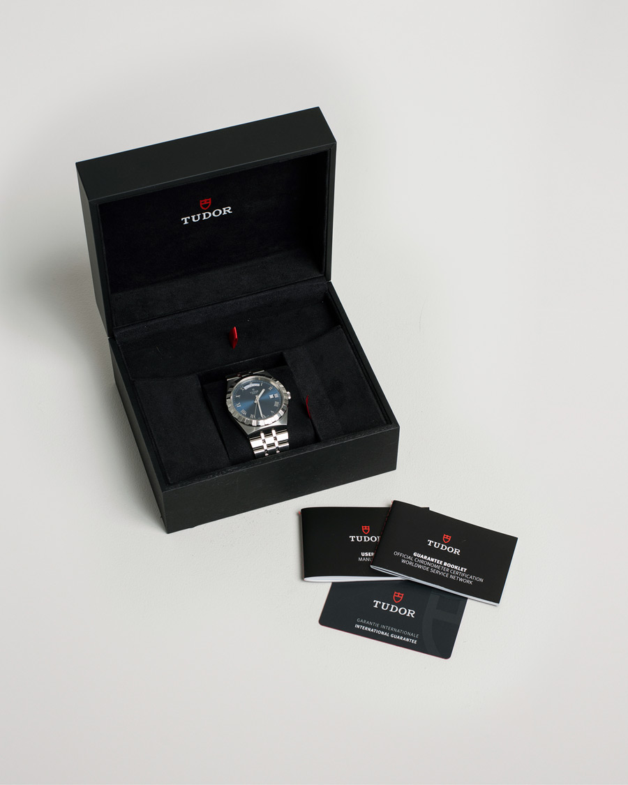 Homme | Pre-Owned & Vintage Watches | Tudor Pre-Owned | Royal Date Day 28600-91060 Steel Blue