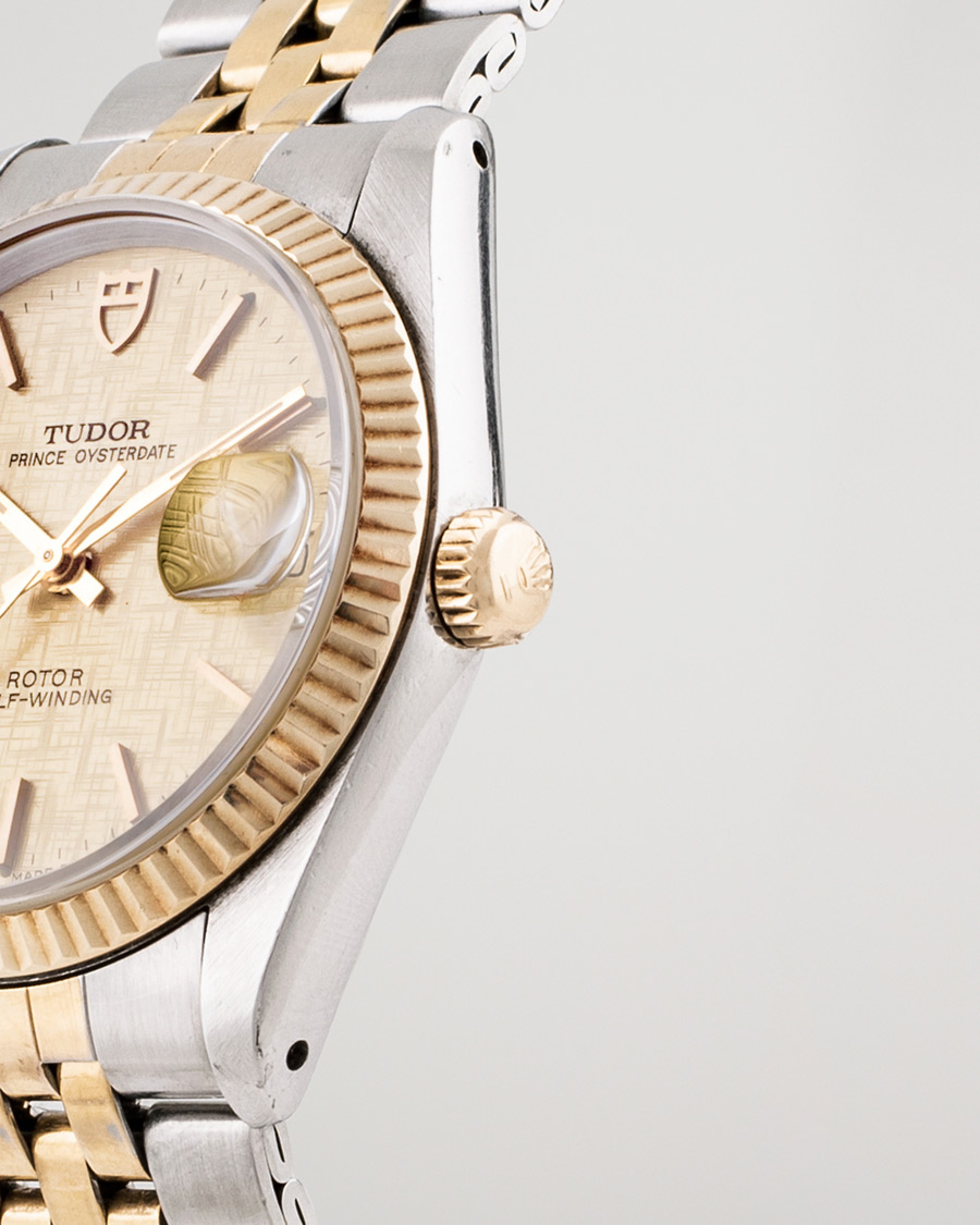Homme | Pre-Owned & Vintage Watches | Tudor Pre-Owned | Prince Oysterdate 74033 Gold Steel Gold