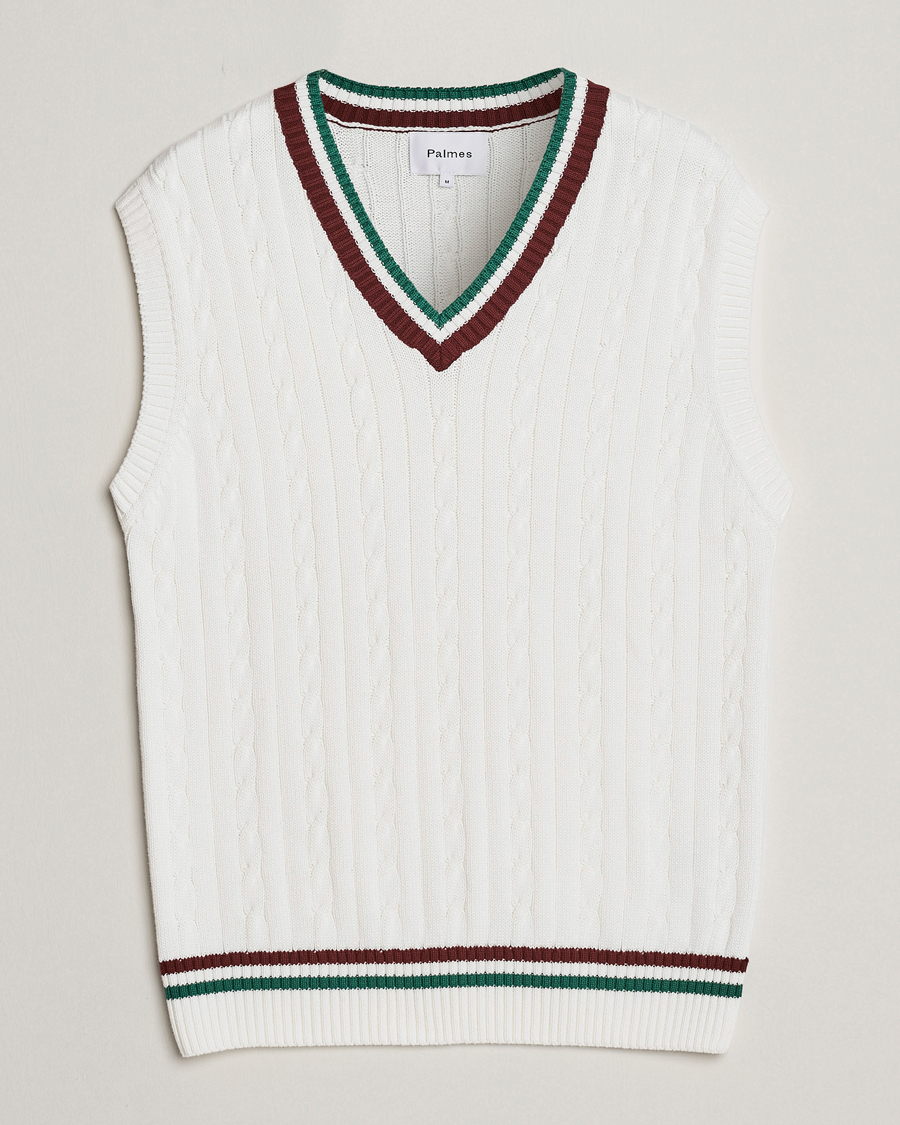 Homme | Pulls Et Tricots | Palmes | James Knitted Vest White