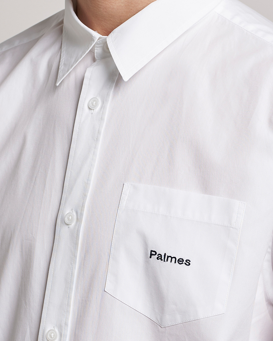 Homme | Chemises | Palmes | Daryl Long Sleeve Poplin Shirt White