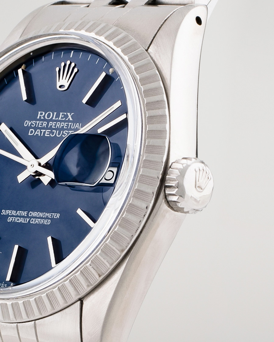 Homme | Rolex Pre-Owned Datejust 16030 Oyster Perpetual Steel Blue | Rolex Pre-Owned | Datejust 16030 Oyster Perpetual Steel Blue
