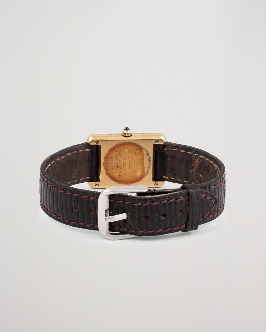 Homme | Pre-Owned & Vintage Watches | Cartier Pre-Owned | Must de Cartier Tank Gold Brown
