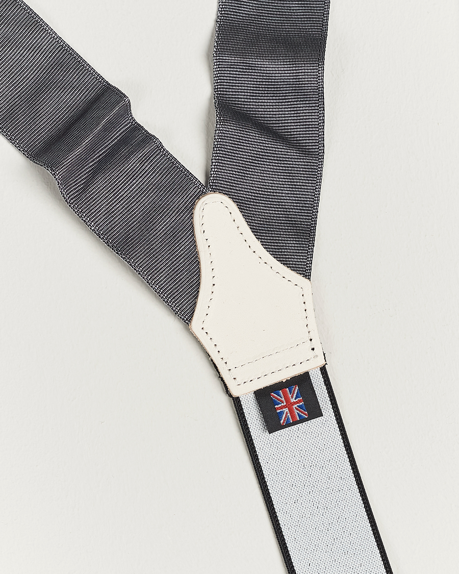 Homme | Albert Thurston Moiré Braces 40mm Grey | Albert Thurston | Moiré Braces 40mm Grey
