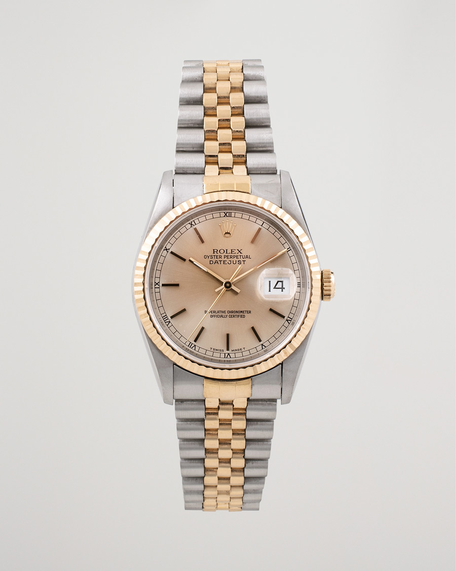 Homme | Pre-Owned & Vintage Watches | Rolex Pre-Owned | Datejust 16233 Oyster Perpetual Steel/Gold Gold