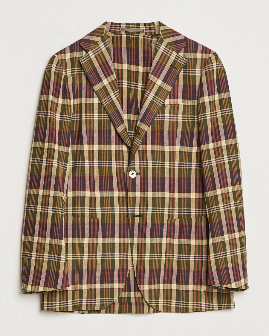 Homme | Blazers | Beams F | Patch Pocket Blazer Dark Brown Madras