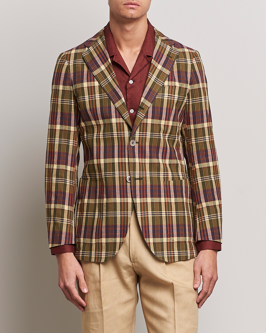 Homme | Blazers | Beams F | Patch Pocket Blazer Dark Brown Madras