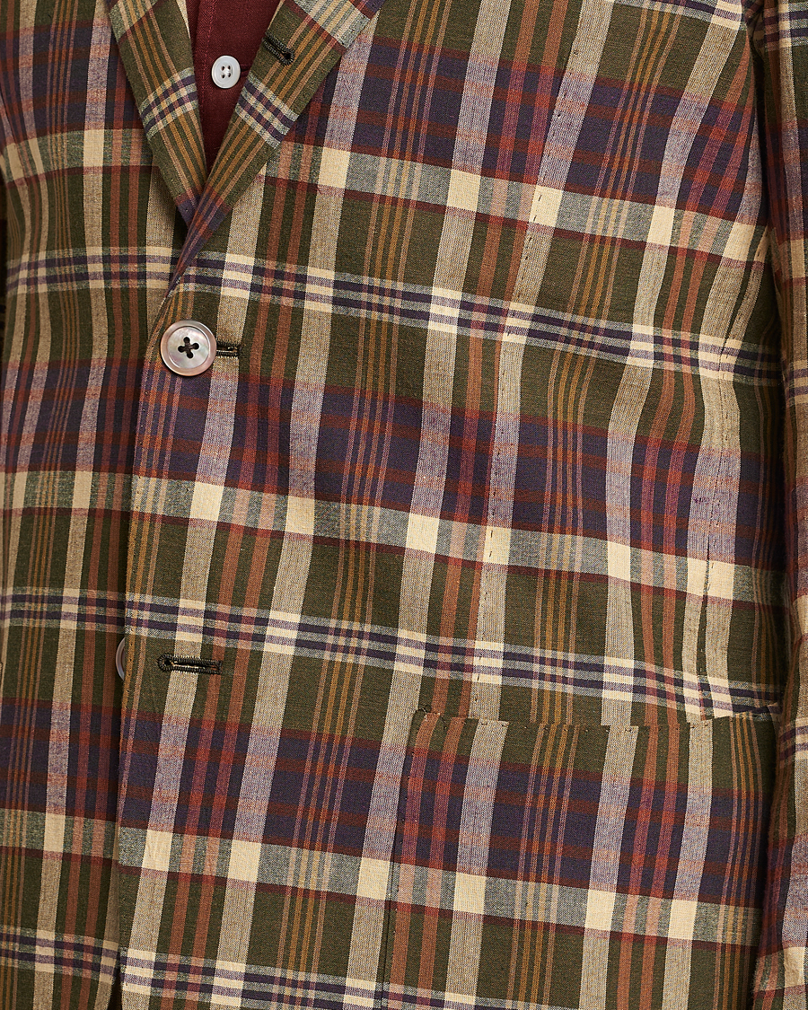 Homme | Blazers | Beams F | Patch Pocket Blazer Dark Brown Madras