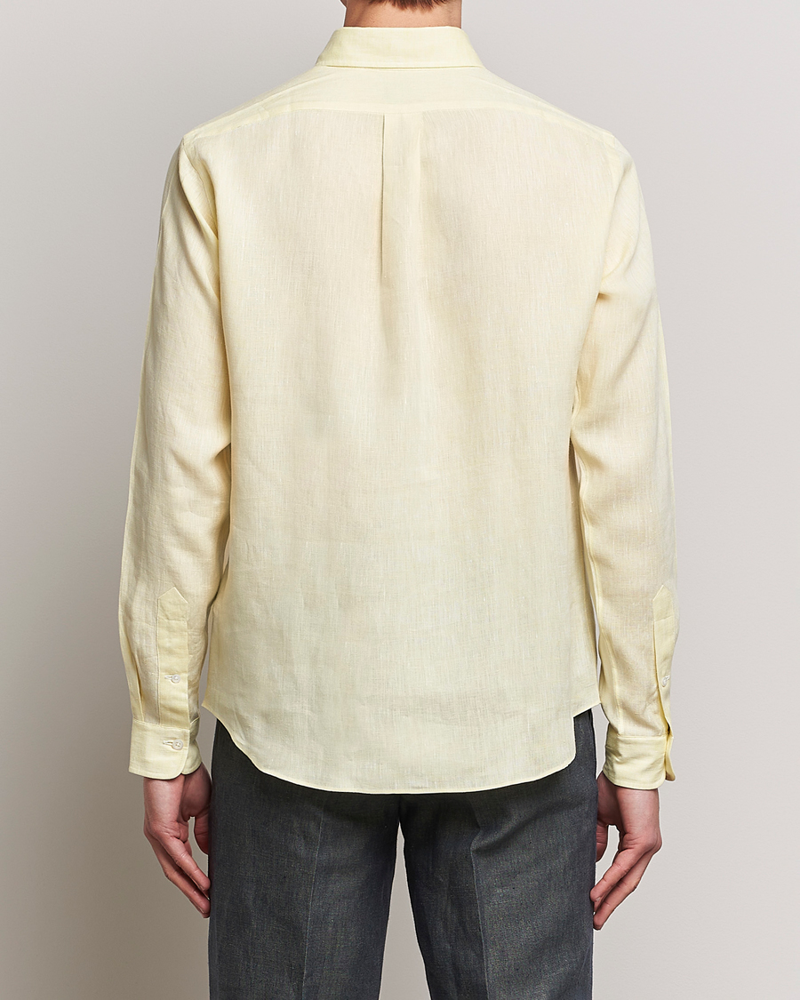 Homme | Chemises | Beams F | Button Down Pullover Shirt Yellow