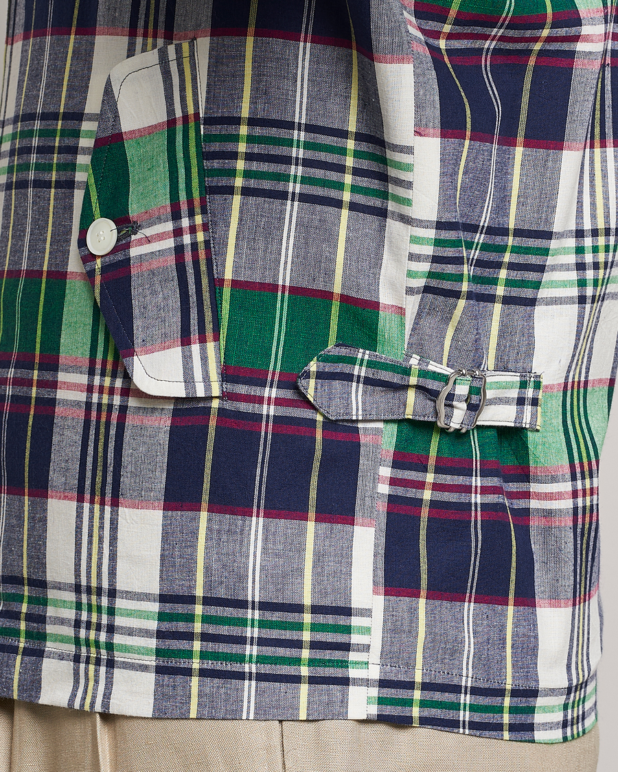 Homme | Manteaux Et Vestes | Beams F | Driving Blouson Blue Madras