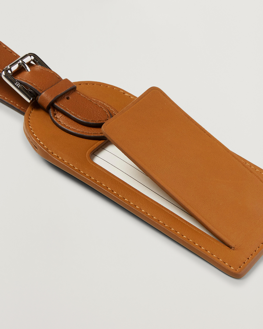 Homme | Ralph Lauren Home Toledo Luggage Tag Saddle Brown | Ralph Lauren Home | Toledo Luggage Tag Saddle Brown