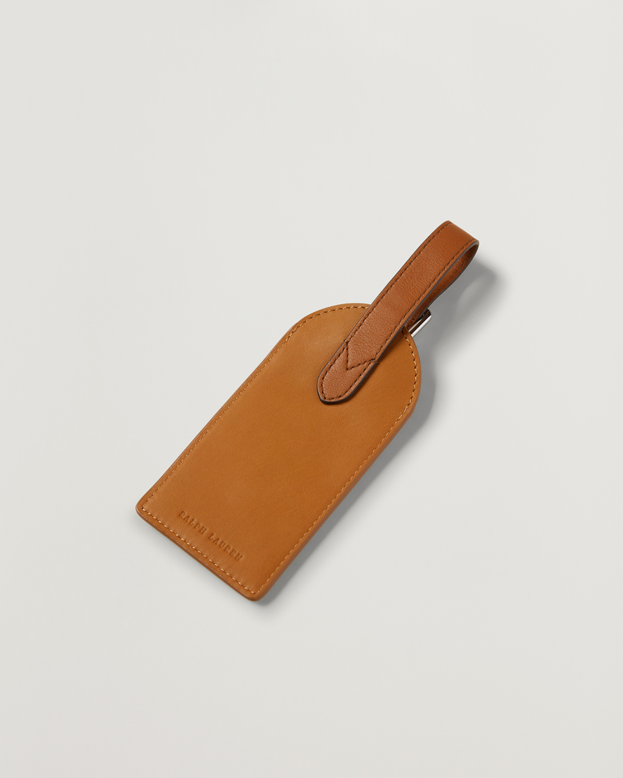 Homme | Ralph Lauren Home Toledo Luggage Tag Saddle Brown | Ralph Lauren Home | Toledo Luggage Tag Saddle Brown