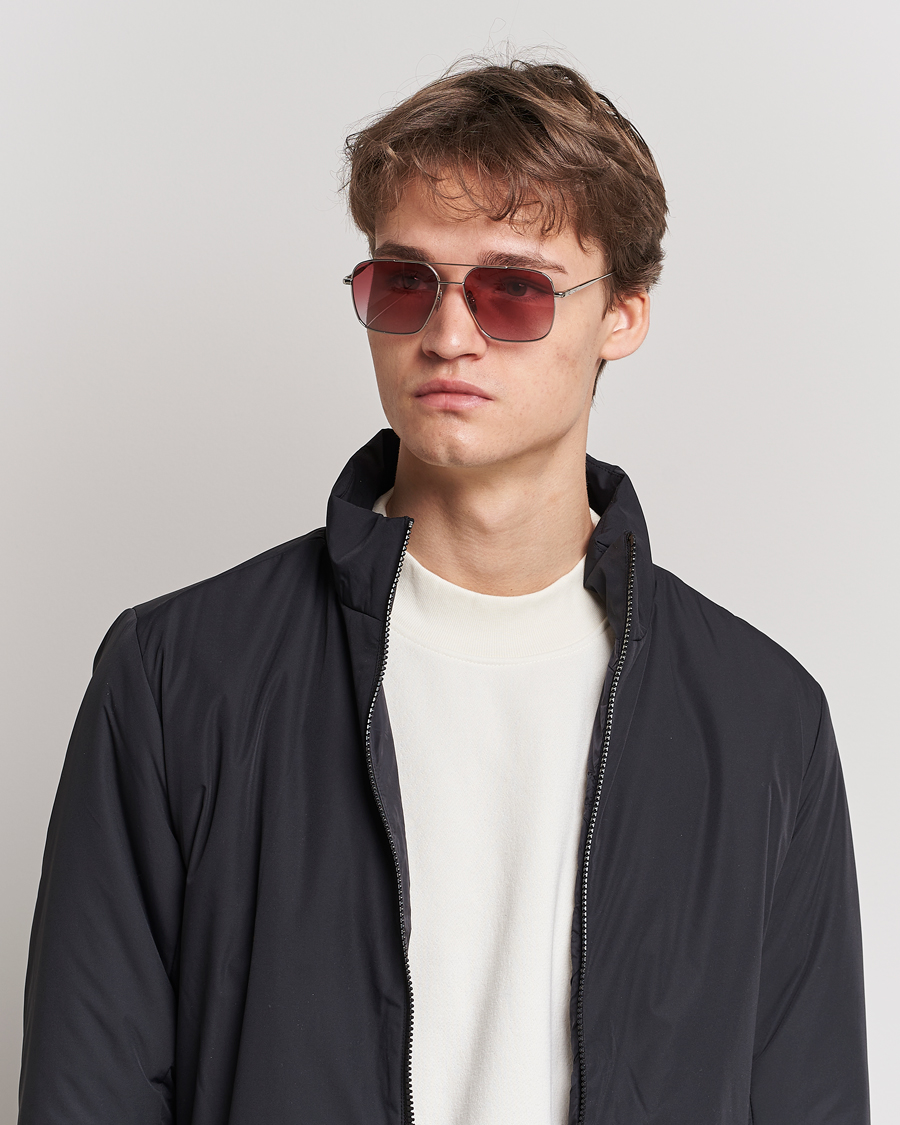 Homme | CHIMI Aviator Sunglasses Frosted Red | CHIMI | Aviator Sunglasses Frosted Red