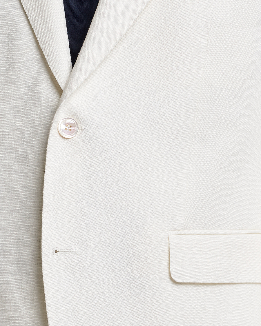 Homme | Blazers | Oscar Jacobson | Fogerty Linen Blazer White