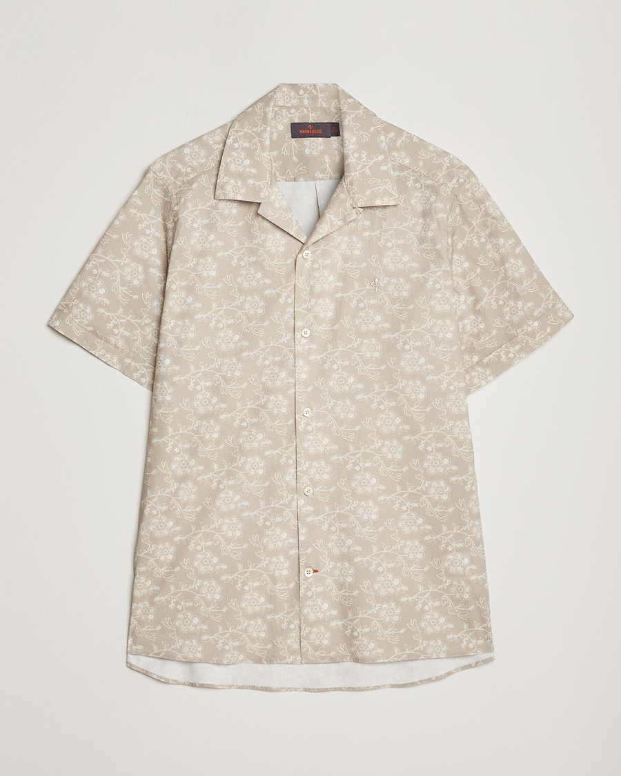 Homme | Chemises | Morris | Printed Short Sleeve Shirt Khaki