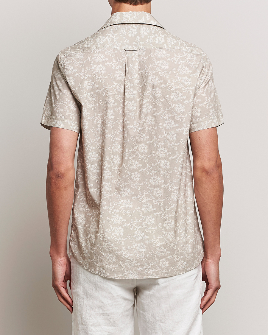 Homme | Chemises | Morris | Printed Short Sleeve Shirt Khaki