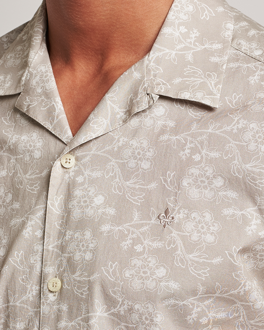 Homme | Chemises | Morris | Printed Short Sleeve Shirt Khaki