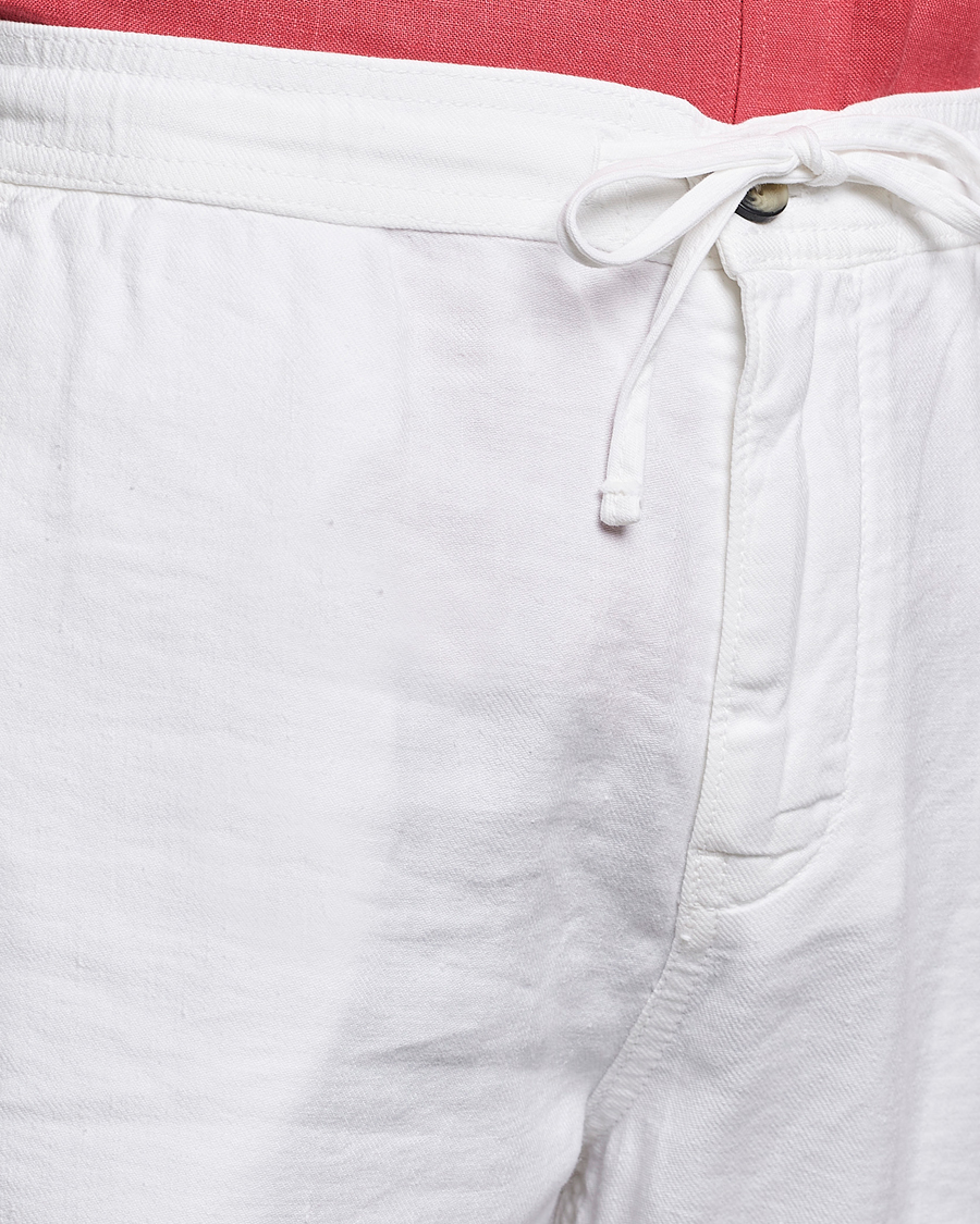 Homme | Pantalons | Morris | Fenix Linen Drawstring Trousers White