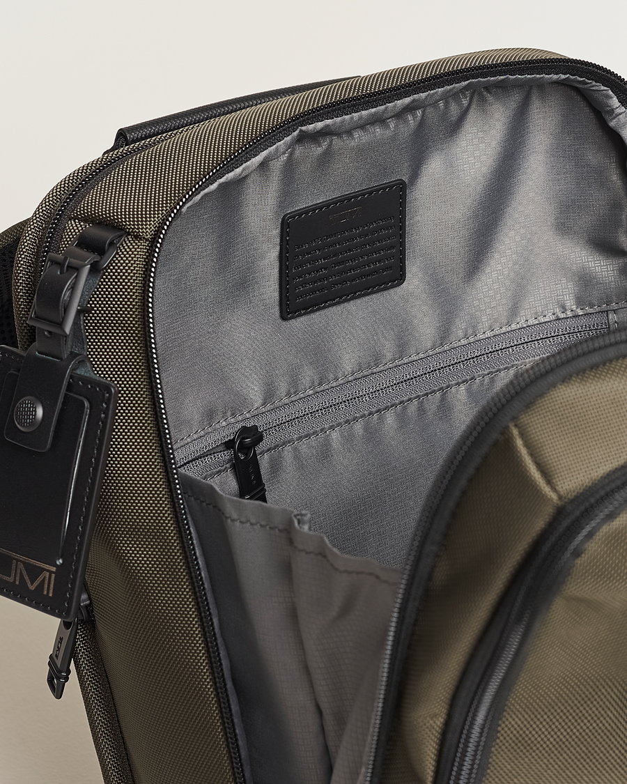 Homme | TUMI Alpha 3 Slim Backpack Olive Night | TUMI | Alpha 3 Slim Backpack Olive Night