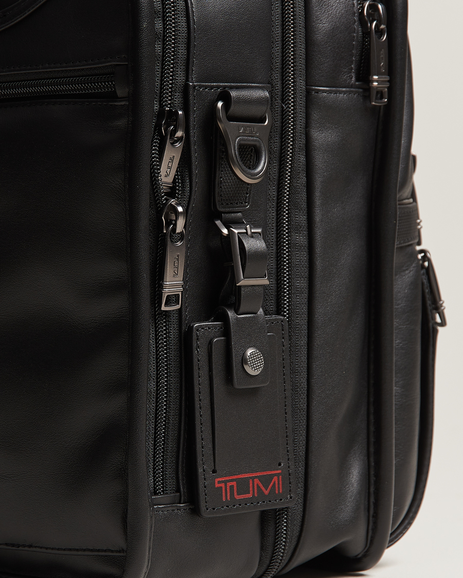 Homme | TUMI Alpha 3 Exp Organizer Laptop Leather Brief Black | TUMI | Alpha 3 Exp Organizer Laptop Leather Brief Black