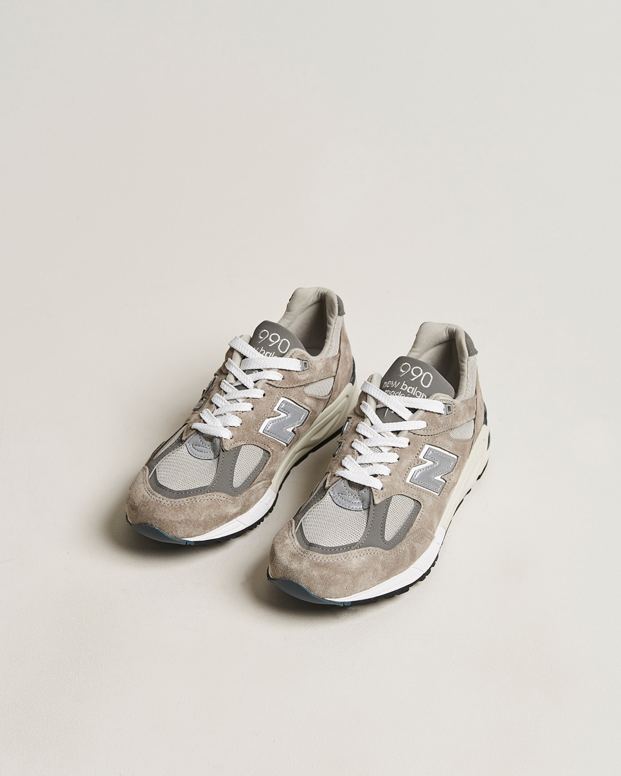 Homme | Chaussures De Running | New Balance | Made In USA 990 Sneakers Grey/White
