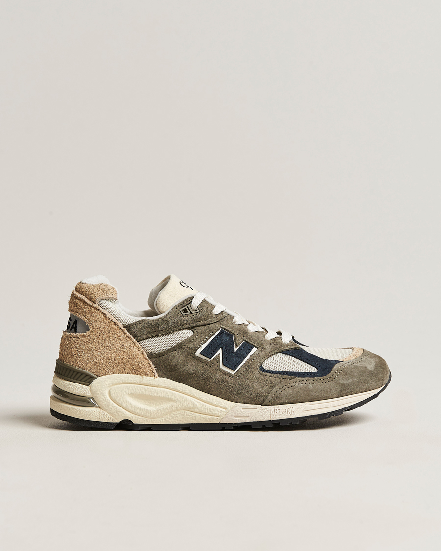 Homme | New Balance Made In USA 990 Sneakers Khaki/Beige | New Balance | Made In USA 990 Sneakers Khaki/Beige