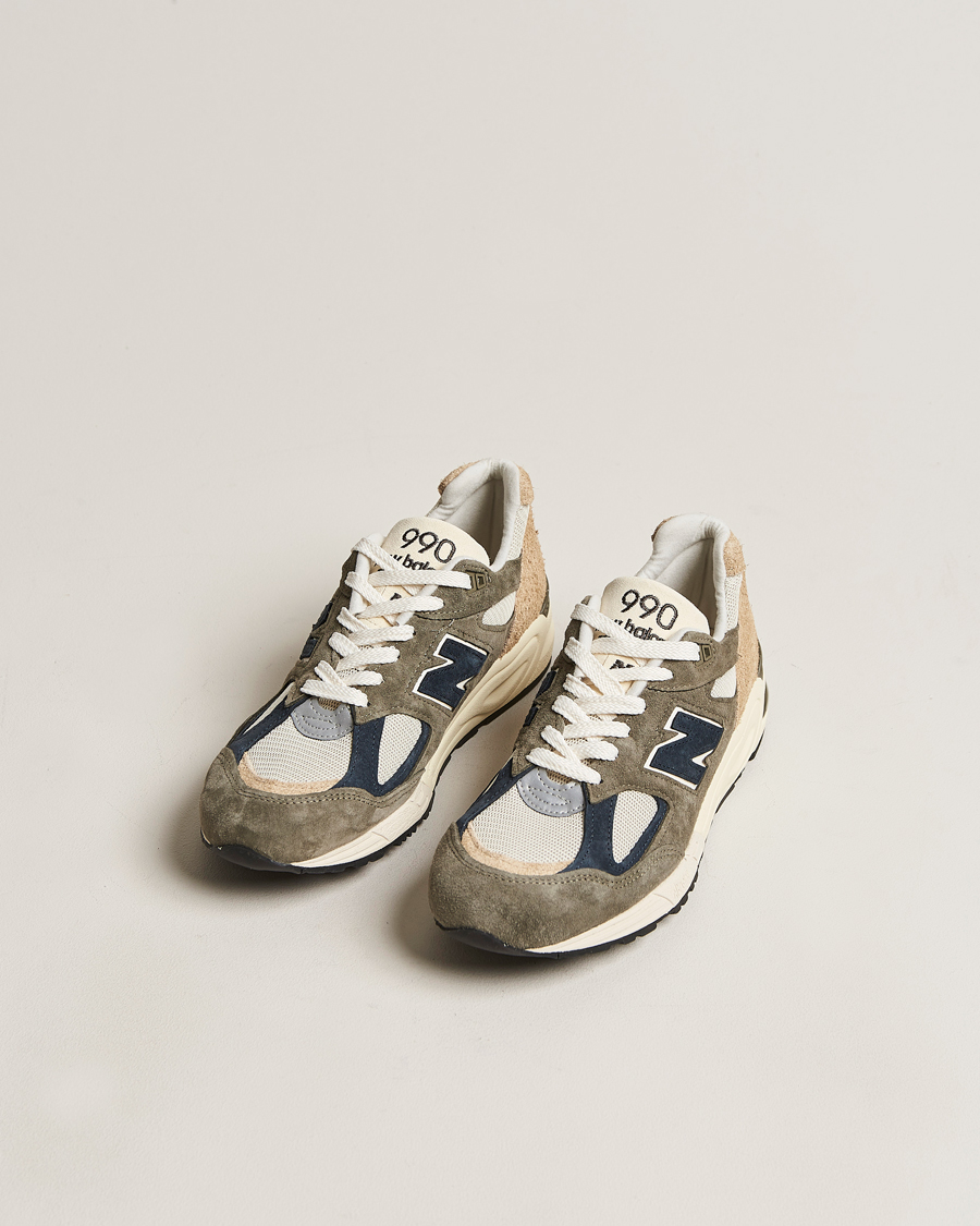 Homme | New Balance Made In USA 990 Sneakers Khaki/Beige | New Balance | Made In USA 990 Sneakers Khaki/Beige