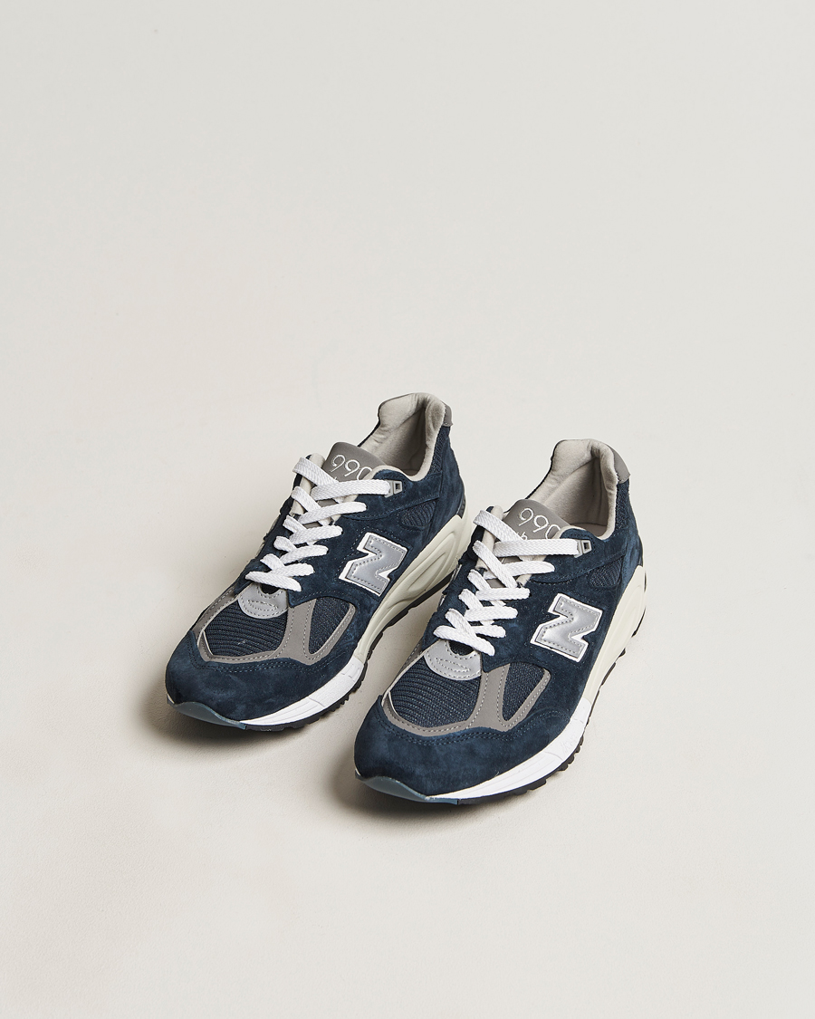 Homme | Soldes Chaussures | New Balance | Made In USA 990 Sneakers Navy