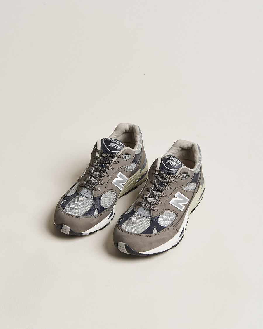 Homme | Chaussures En Daim | New Balance | Made In UK 991 Sneakers Castlerock/Navy