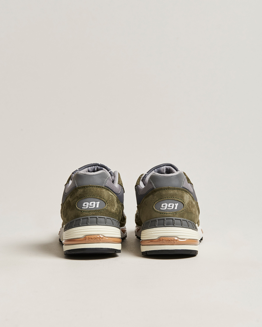 Homme | New Balance Made In UK 991 Sneakers Green/Grey | New Balance | Made In UK 991 Sneakers Green/Grey