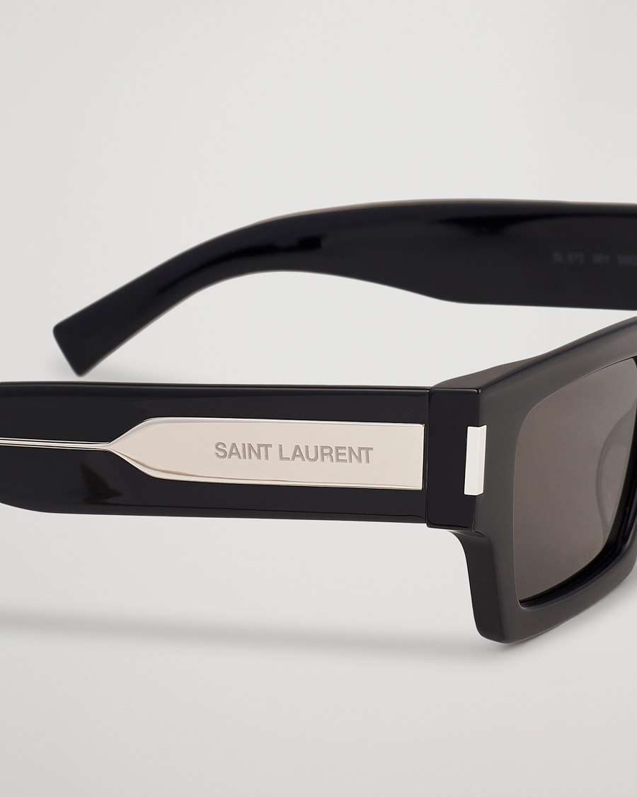 Homme | Lunettes De Soleil | Saint Laurent | SL 572 Sunglasses Black/Crystal