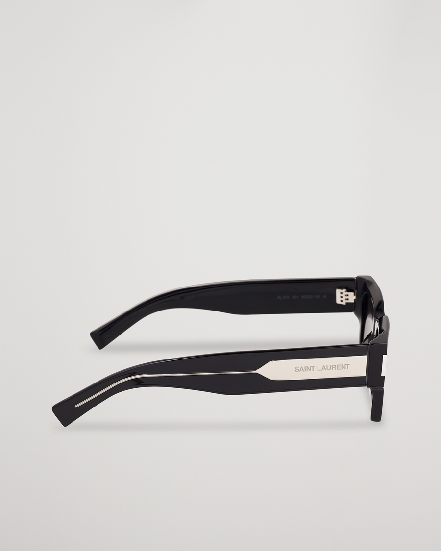 Homme | Lunettes De Soleil | Saint Laurent | SL 572 Sunglasses Black/Crystal