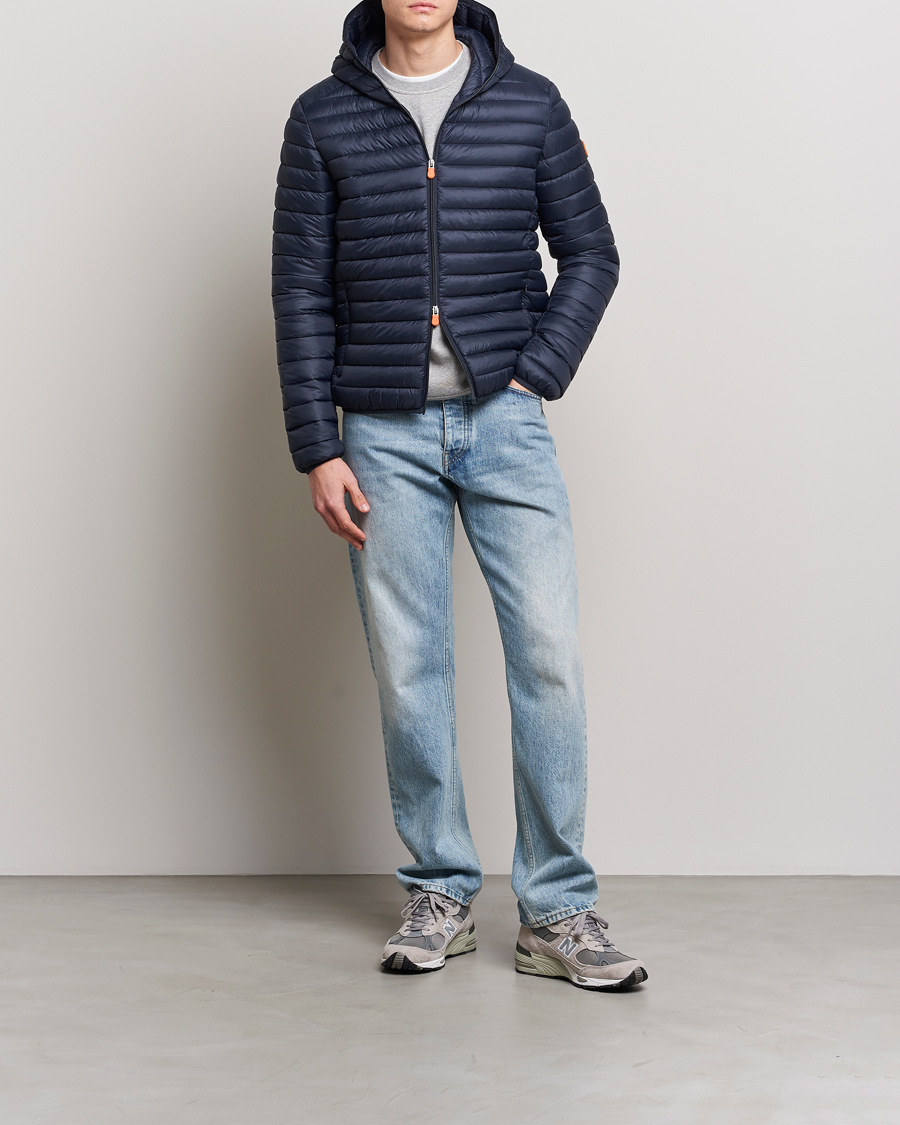 Homme | Manteaux Et Vestes | Save The Duck | Duffy Lightweight Padded Hood Jacket Blue Black