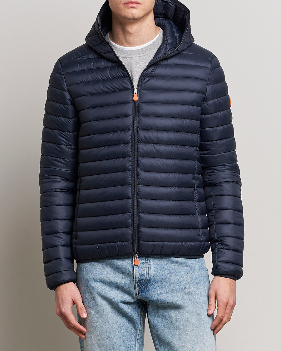 Homme | Manteaux Et Vestes | Save The Duck | Duffy Lightweight Padded Hood Jacket Blue Black