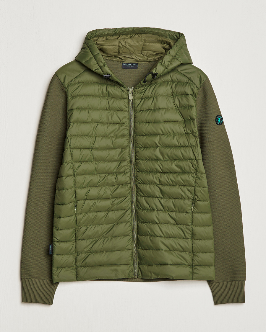 Homme | Manteaux Et Vestes | Save The Duck | Murilo Hybrid Hood Jacket Dusty Olive