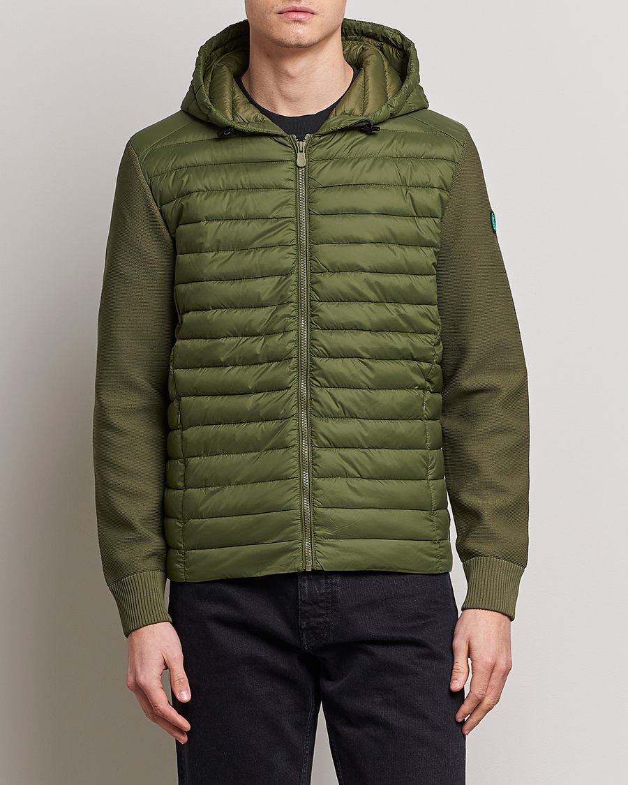Homme | Manteaux Et Vestes | Save The Duck | Murilo Hybrid Hood Jacket Dusty Olive