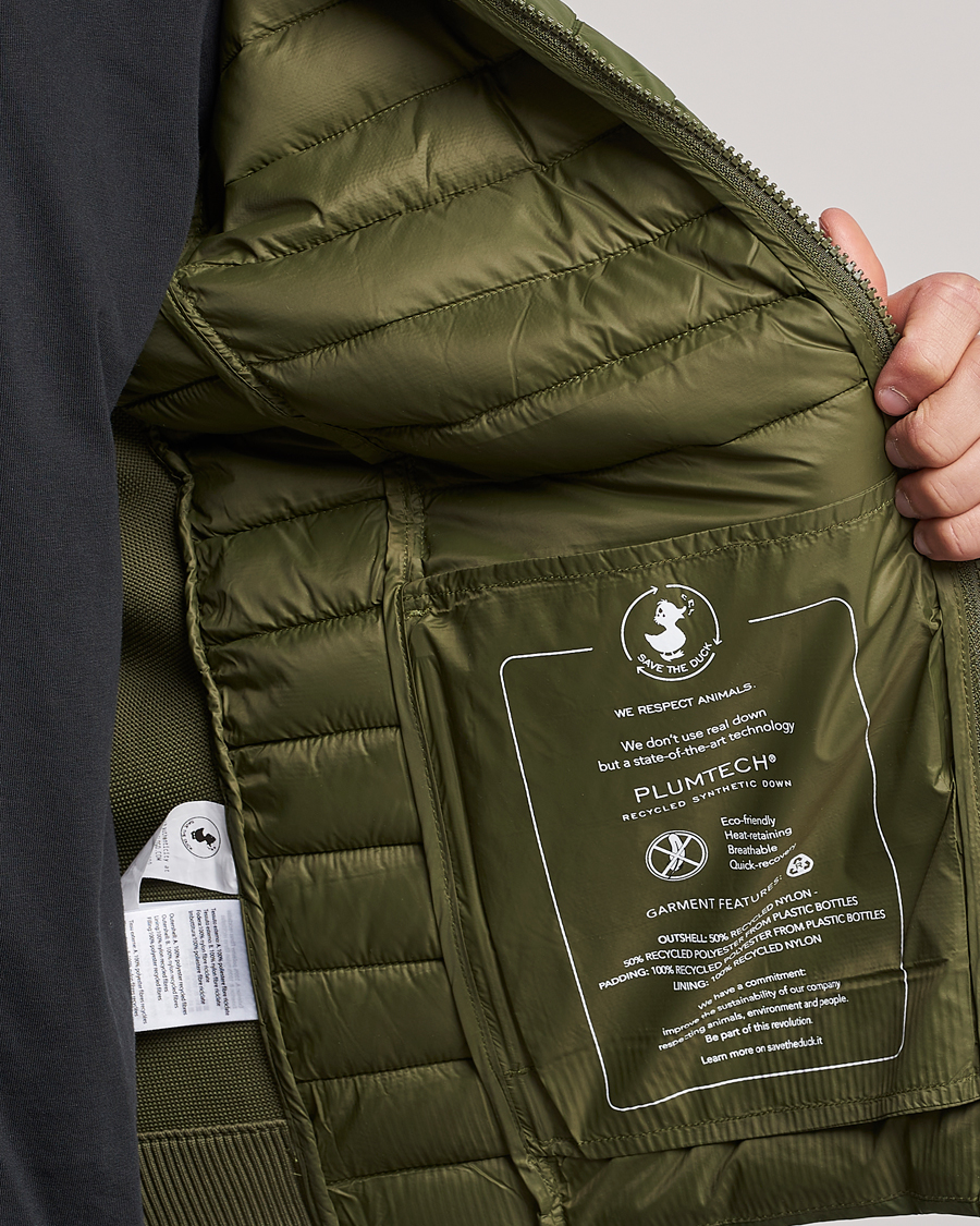 Homme | Manteaux Et Vestes | Save The Duck | Murilo Hybrid Hood Jacket Dusty Olive