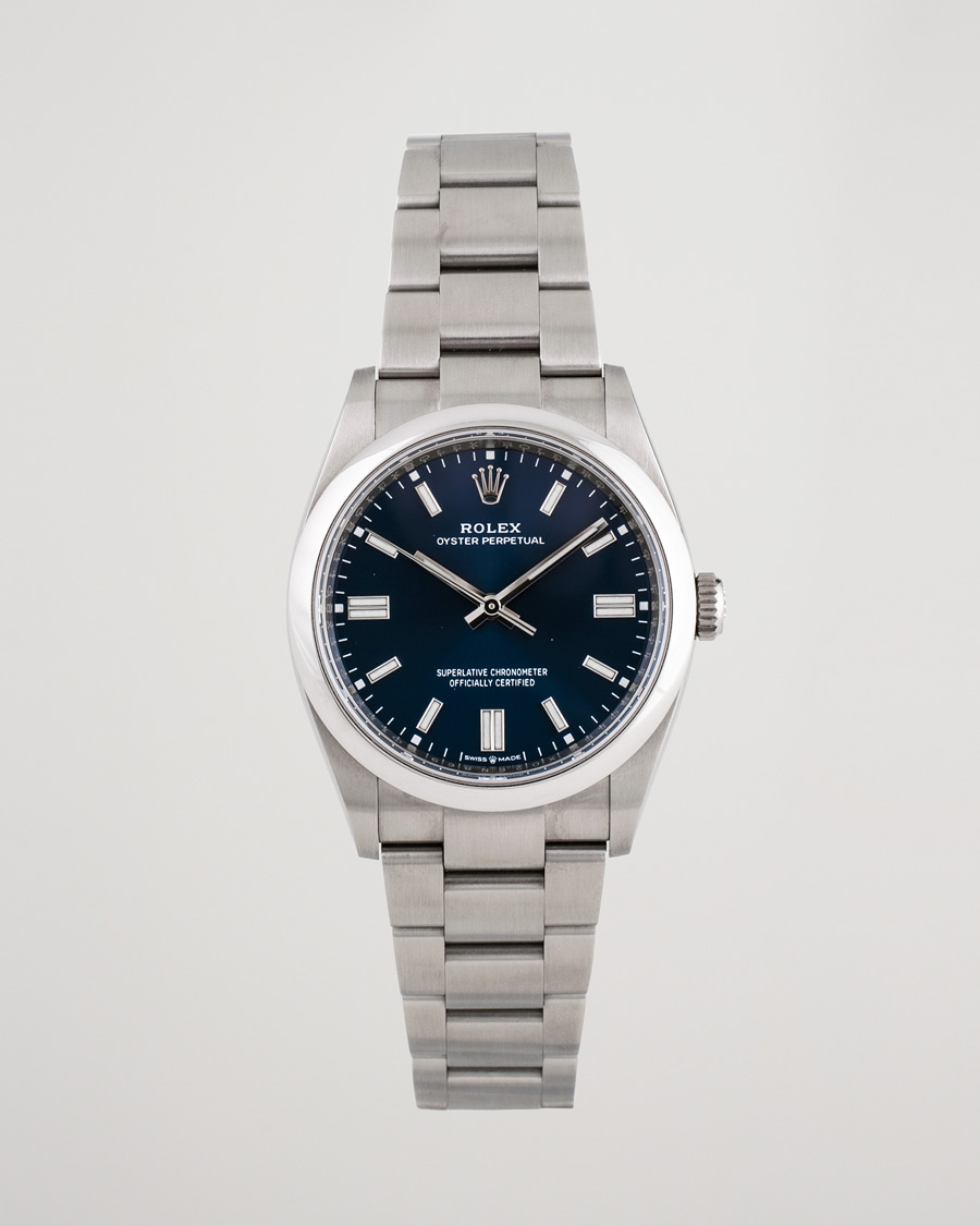 Homme | Pre-Owned & Vintage Watches | Rolex Pre-Owned | Oyster Perpetual 36 126000 Steel Blue