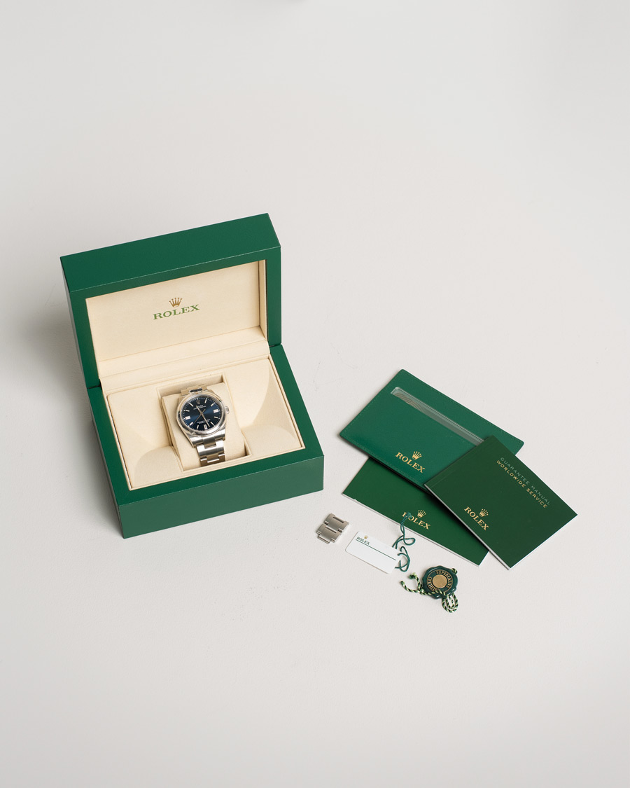 Homme | Pre-Owned & Vintage Watches | Rolex Pre-Owned | Oyster Perpetual 36 126000 Steel Blue