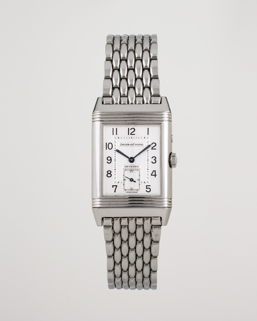 Homme | Pre-Owned & Vintage Watches | Jaeger-LeCoultre Pre-Owned | Reverso Duoface 270.8.54 Steel Silver Black