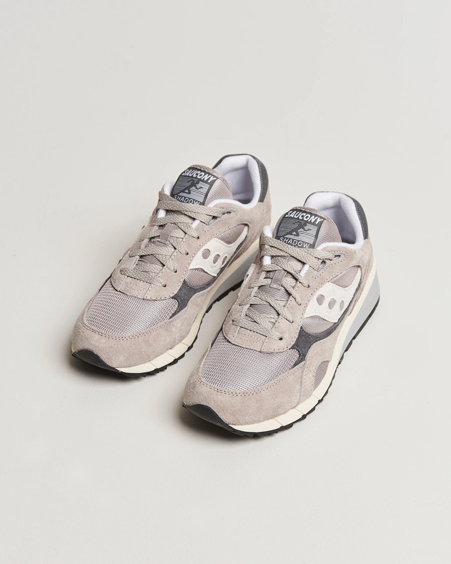 Homme | Chaussures En Daim | Saucony | Shadow 6000 Sneaker Grey/Grey
