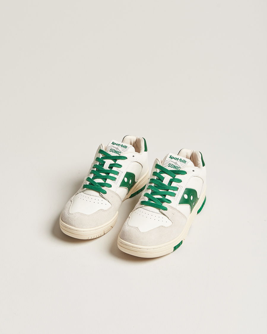 Homme | Saucony Sonic Vintage Leather Sneaker White | Saucony | Sonic Vintage Leather Sneaker White