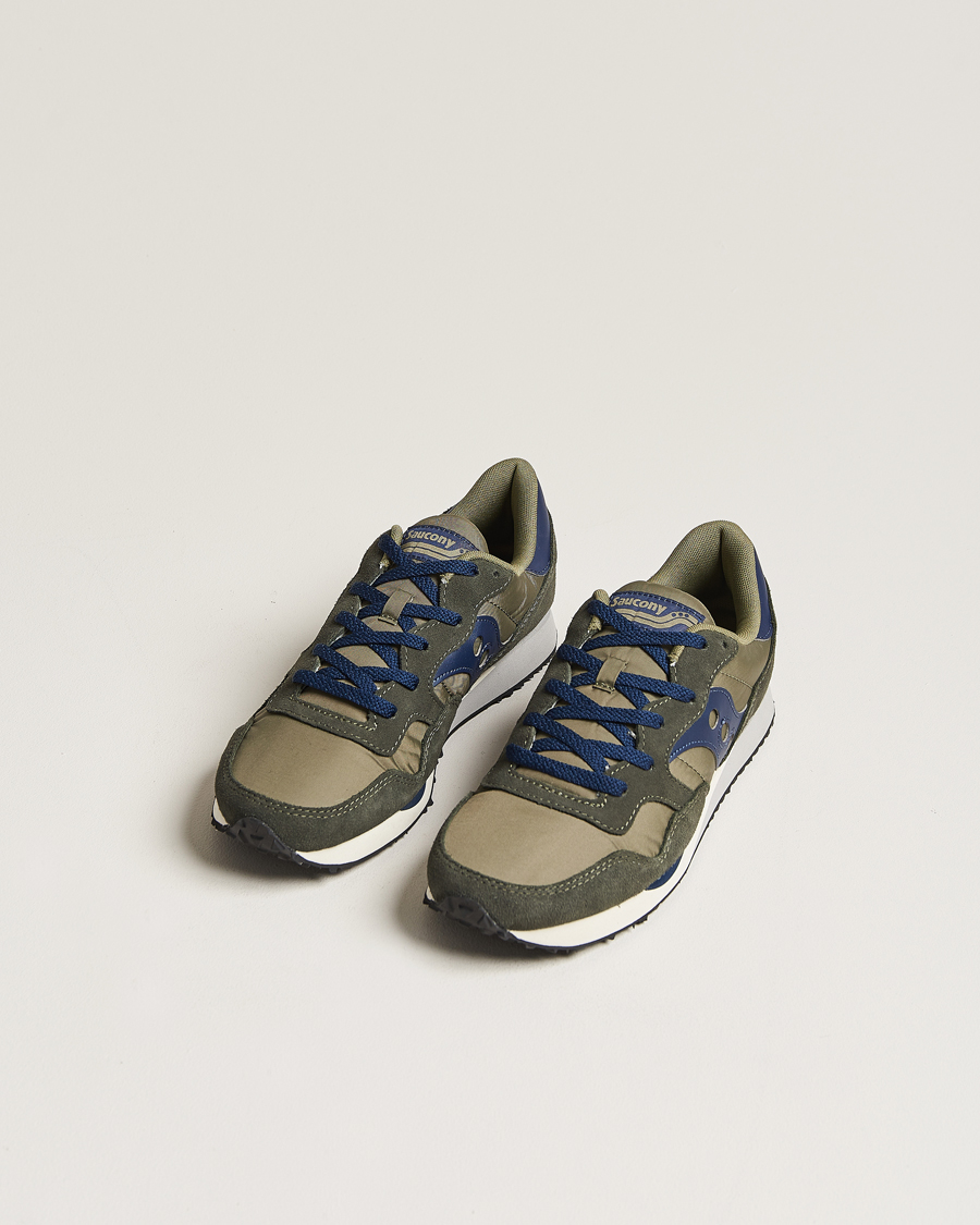Homme | Saucony DXN Trainer Sneaker Green/Navy | Saucony | DXN Trainer Sneaker Green/Navy