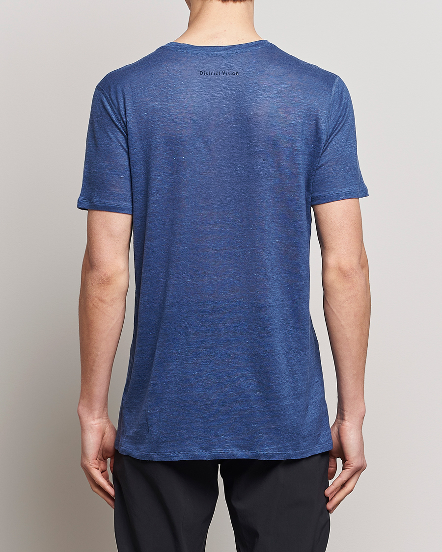 Homme | T-shirts | District Vision | Suhka Hemp Short Sleeve T-Shirt Ocean Blue