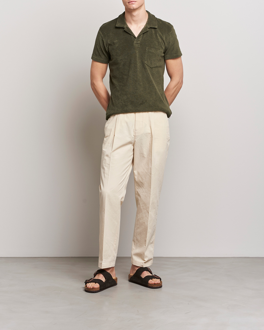 Homme | Polos | Orlebar Brown | Terry Polo Palm